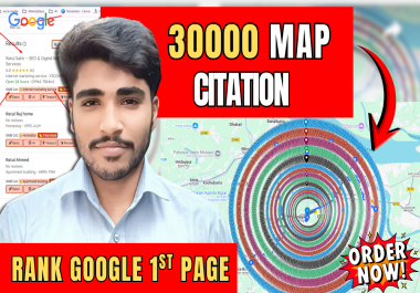 I will do 30,000 google map citations for local seo and gmb ranking