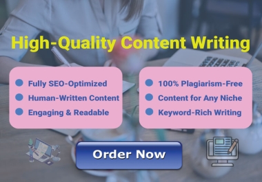 I Will Deliver 1000 Words of Unique,  SEO-Friendly,  Human-Crafted Original Content to Drive Traffic