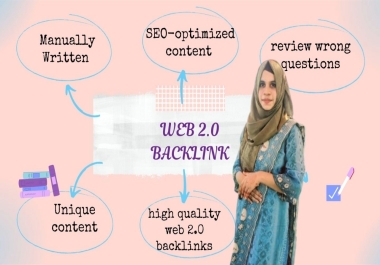 I will create high quality web 2.0 backlinks with unique content