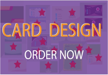 Professional Card Design Service For You