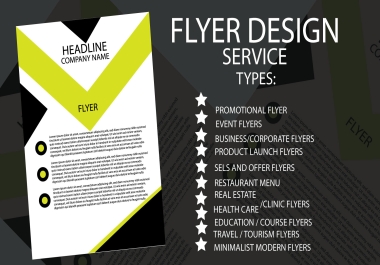 Professional Flyer Design for Business,  Promotion and Events