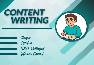 I will provide high quality 1000 Words SEO content writing for blogs,  articles,  and websites