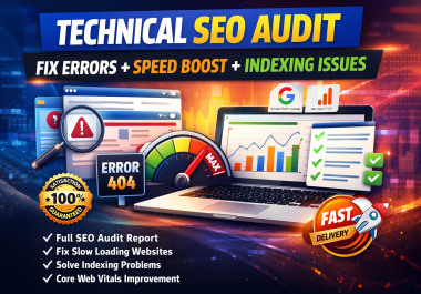 I will do technical SEO audit for WordPress site and fix indexing,  speed & errors