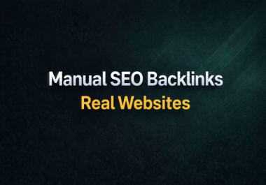 50 Manual SEO Backlinks From Real Websites
