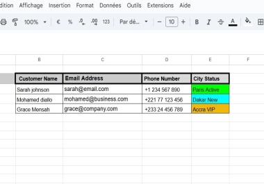 Professional Google Sheets Data Entry Service