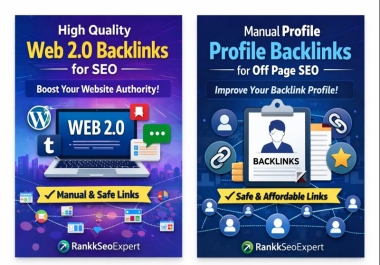 I will create 10 Web 2.0 and 10 Profile Backlinks for Your Website SEO