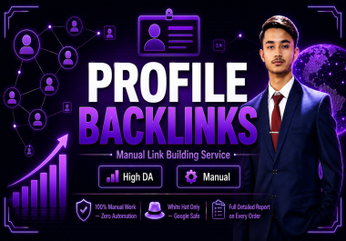I will create 100 high quality profile backlinks for SEO link building