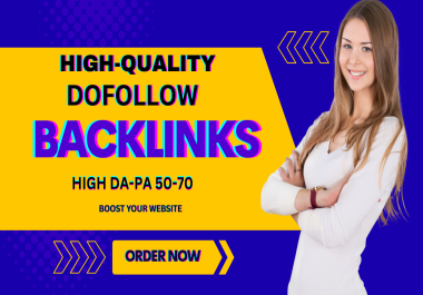 I will do high quality do follow backlinks for off page seo