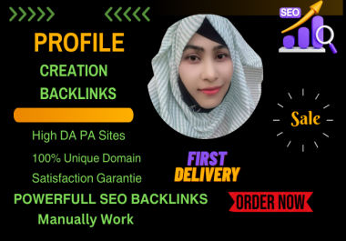I Will Create 250 HQ SEO Profile Backlinks Manually work
