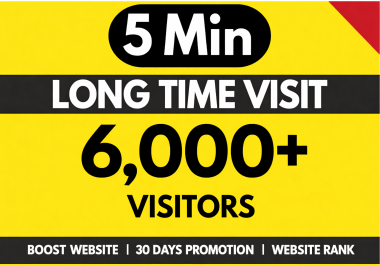 I will boost your website with real organic visitors staying 5 minutes