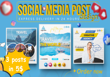 I will design 20 eye catching social media designs,  creatives and Canva templates