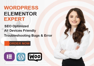 I will design a modern business WordPress website with Elementor Pro