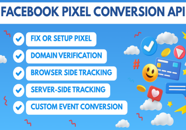 I will setup Facebook Pixel Conversion API,  GA4,  GTM,  and fix Ecommerce Tracking errors