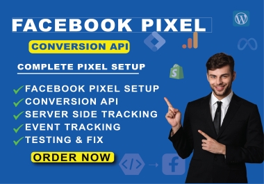 I will professionally set up Meta Pixel & Conversion API for your Facebook and website