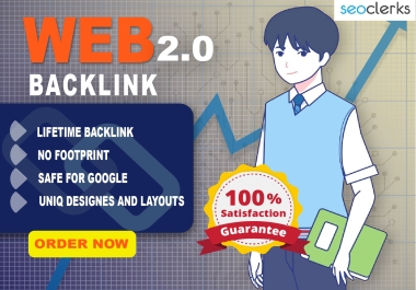 I will make 110+ high quality white hat web 2.0 backlinks without Footprint and Increase Your websit