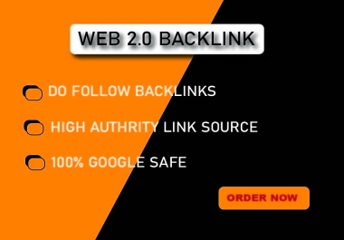 I will do 300 unique and powerful web 2.0 Backlinks for increase your ranking improvement.