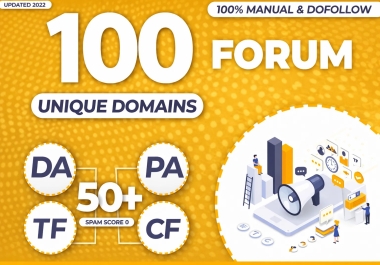 100 Forum Backlinks Service - Manual & Niche Relevant Link Building