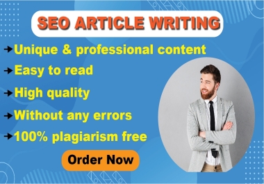 I will write 800+ words SEO article & blog posts for your website