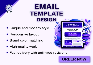 I will design professional responsive email templates for your business