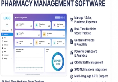 Pharmacy Management Software in LARAVEL