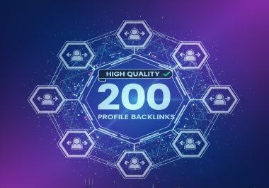 200 High Authority Profile backlinks