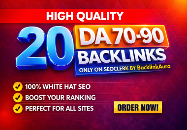 Build 20 High-Authority DA 70-90 Profile,  Web 2.0 & Article SEO Backlinks