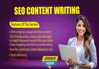 I Will write 1500+ Words of Unique SEO Content,  Blog Posts & Web Articles