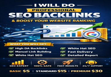 I Will Do Professional SEO Backlinks and Boost Your Website Ranking