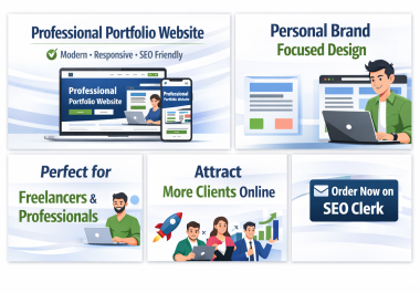 I will build a professional personal portfolio / resume WordPress website