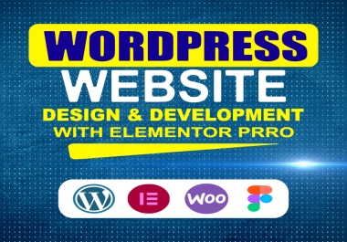 I will Design Custom WordPress Website with Elementor Pro