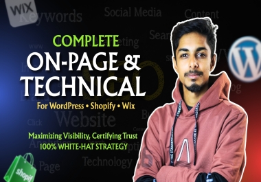 I will do Complete On-Page and Technical SEO Optimization for WordPress Shopify or Wix