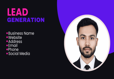 I will do professional lead generation and web research