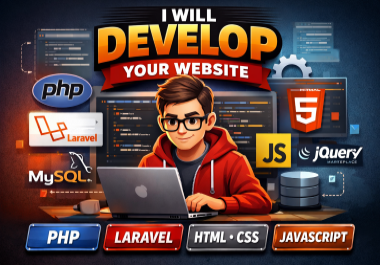 I will fix or develop your PHP,  Laravel web application