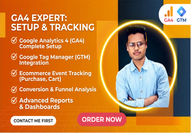 Google analytics GTM & GA4 Setuup Ecommerce tracking