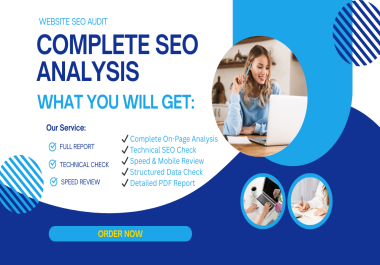I will perform a professional website SEO audit with full report.