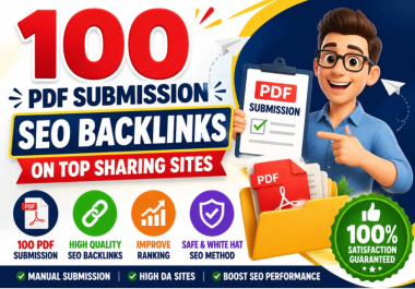 30 PDF submission SEO backlinks on top sharing sites