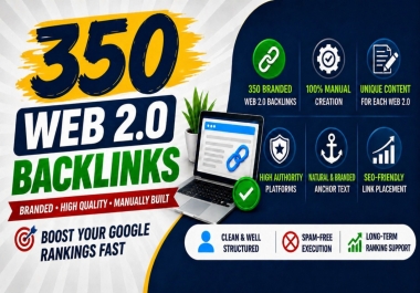 Get Branded Web 2.0 Backlinks with High-Quality Manual Creation