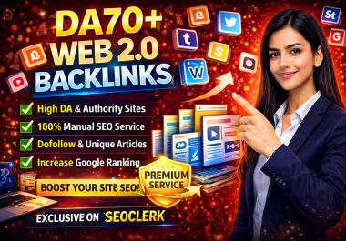 I will create 300 High Authority Web 2.0 Dofollow Backlinks for SEO Website Rank