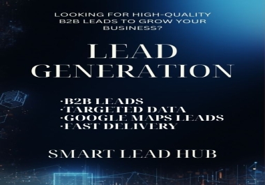 provide targeted B2B leads and Google Maps business leads