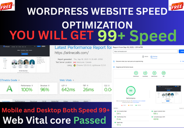 WordPress Website Speed Optimization 99+ score with G...