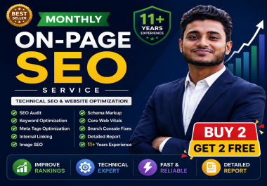 Monthly SEO for Your Business Website Boost Ranking,  Traffic & Sales complete package