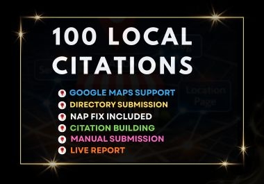 I will build high quality 100 local citations and fix NAP consistency for your business