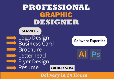 I Will Design Stunning Logo and Print Materials Using Adobe Illustrator & Photoshop