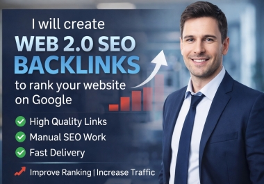 I will build 50 powerful web 2.0 backlinks for your website SEO