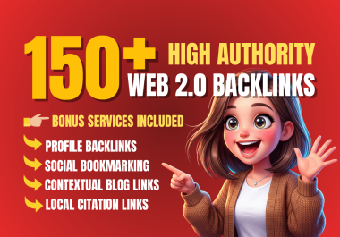 150+ high authority web 2.0 backlinks for SEO link building and Google ranking