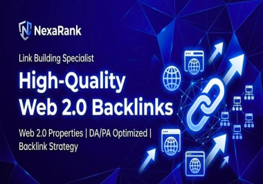I Will Build 2000 Web 2.0 Backlinks to Boost Your website