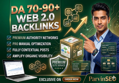 I will provide premium 1200 web 2.0 backlink Boost your SEO HQ Links
