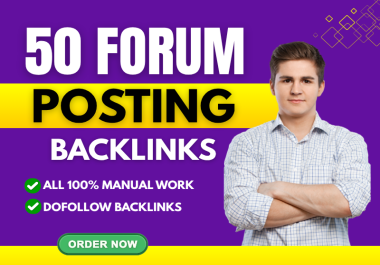 I will provide powerful 60 forum posting backlinks manually for better SEO ranking