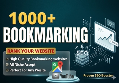 1000+ SEO Bookmarking Backlinks for Better Ranking