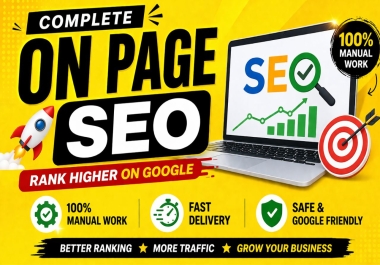 I will optimize website with on page SEO